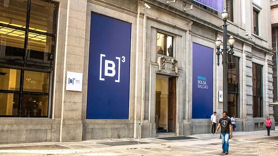 Fachada do edifício sede da B3 (Foto Divulgação B3)